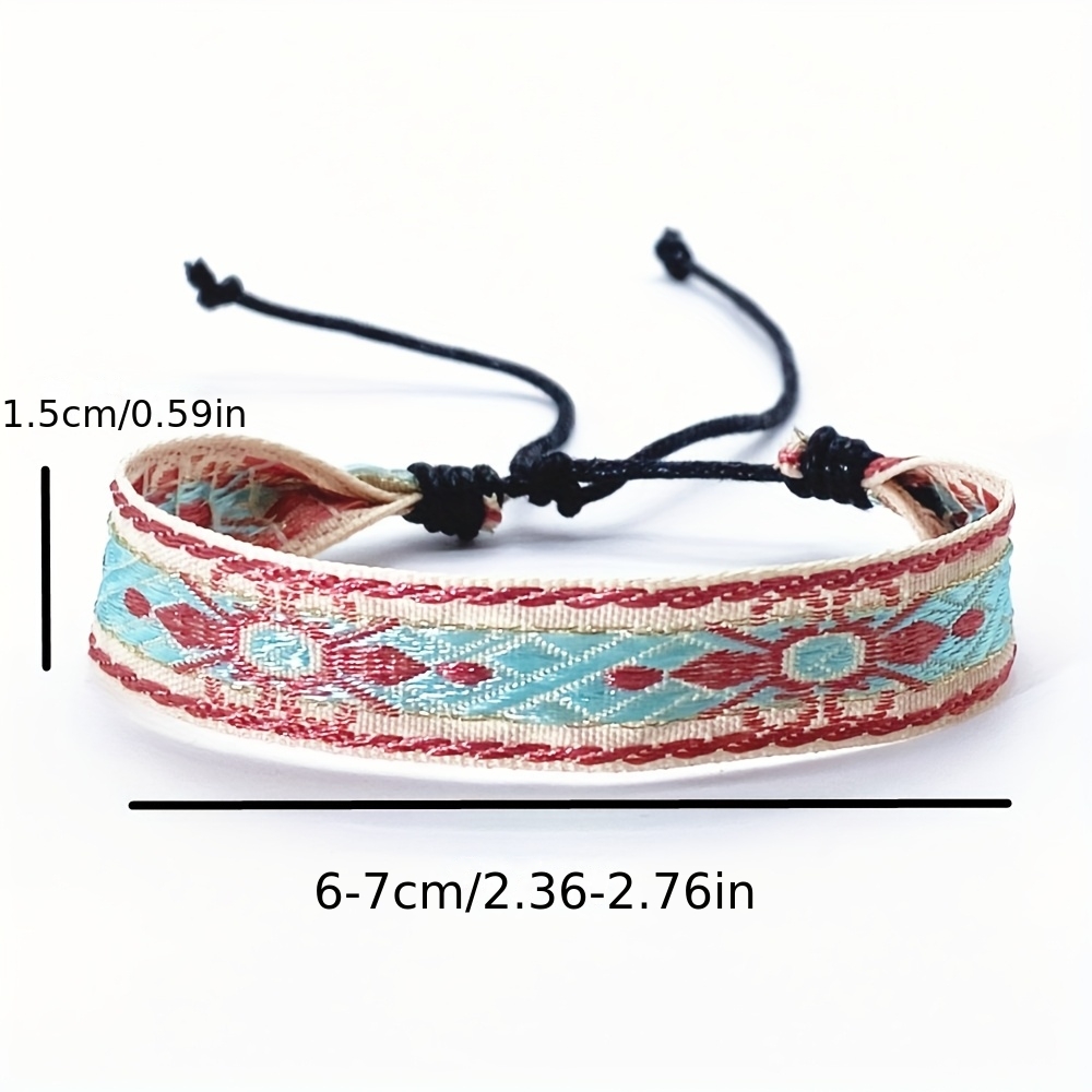 Artistic Retro Ethnic Woven Bracelet, Handcrafted for Friends