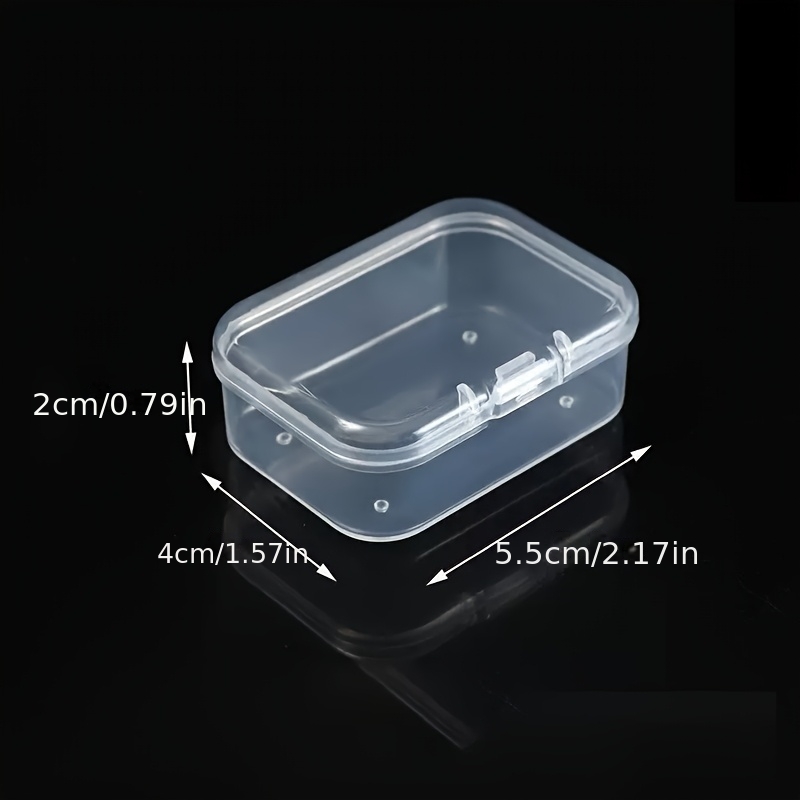 1/2/3/4pcs Transparent Plastic Jewelry Boxes for Organizing
