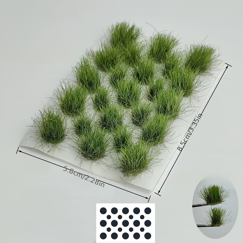 TEMU A Box Of Four-season Grass Miniature Models, Circular Like Real Grass , Diy Craft Materials For Sand Table Use, Suitable For Train Landscape,