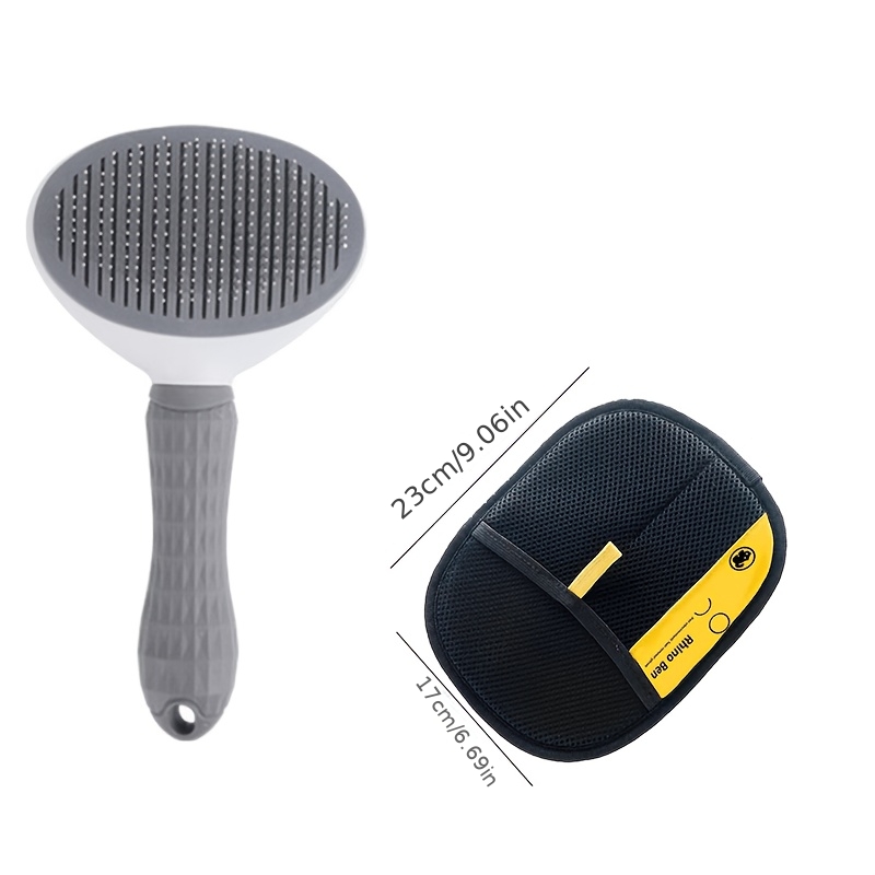 TEMU 2pcs Cat Grooming Comb Cat Hair Floating Hair Removal Artifact Dog Grooming Brush Needle Comb Long And Short Hair Cat And Dog Universal Hair