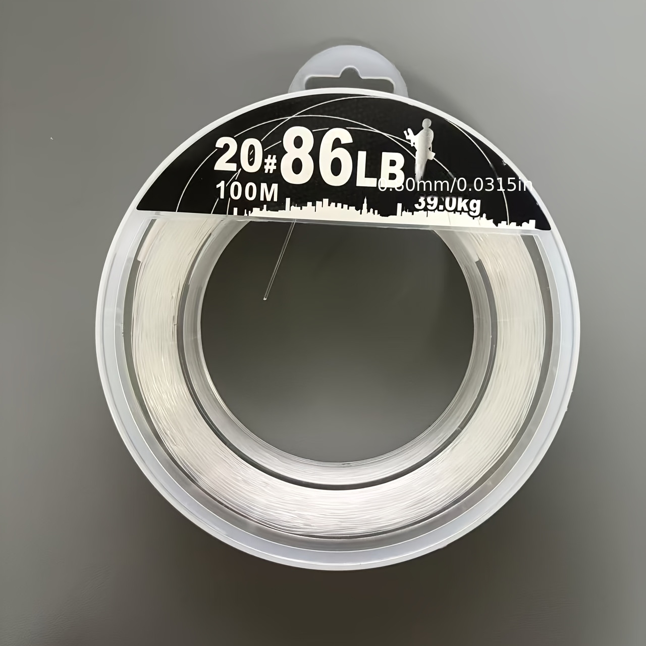 TEMU Heavy-duty Fishing Line, Super Strong Abrasion Resistant Carbon Fluoronylon Leader Line, 36lb-86lb, Suitable For Freshwater And Saltwater