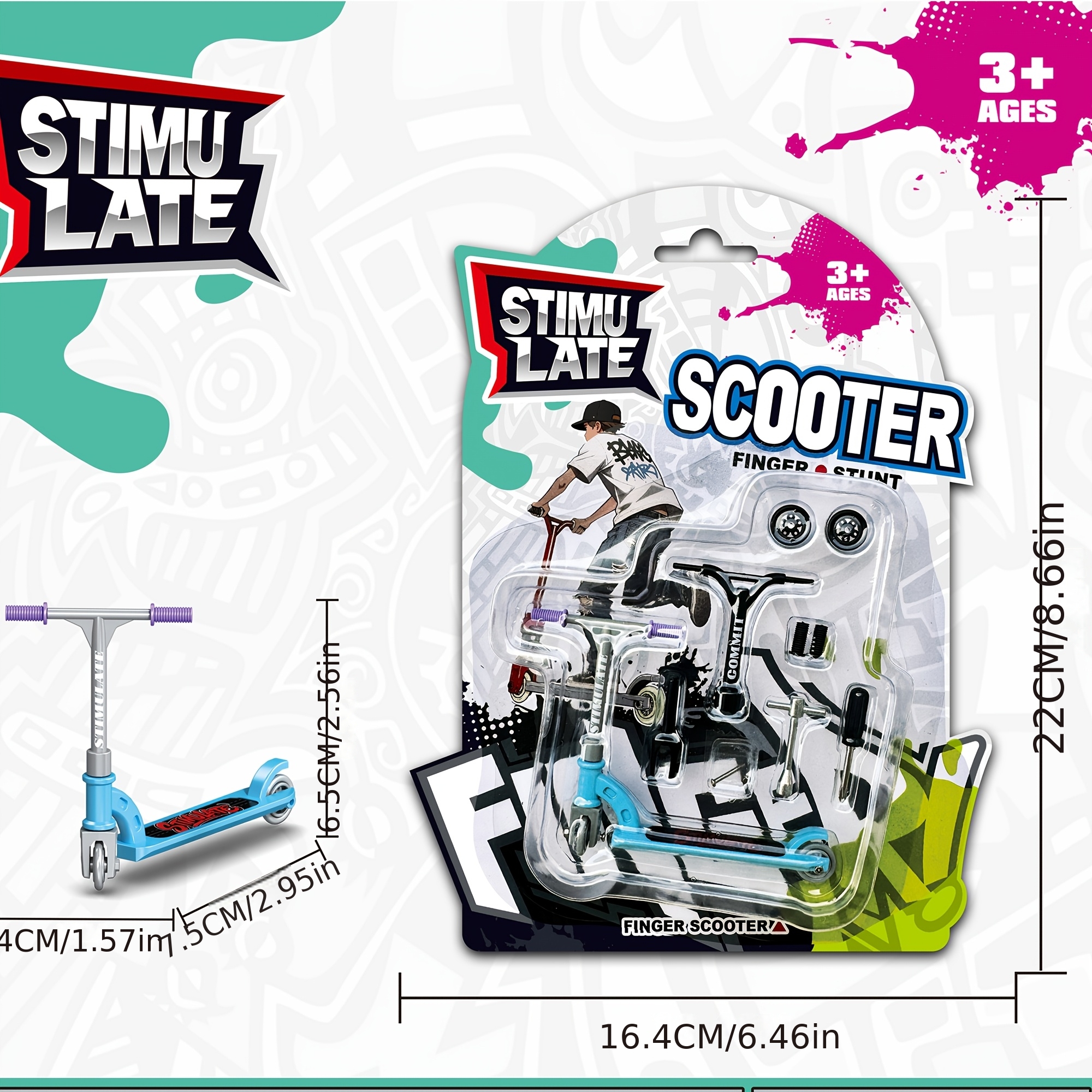 TEMU Bike à doigts en alliage, skateboard à doigts, mini skateboard, avec pack d'accessoires d'outils, exercice des doigts, cadeau idéal