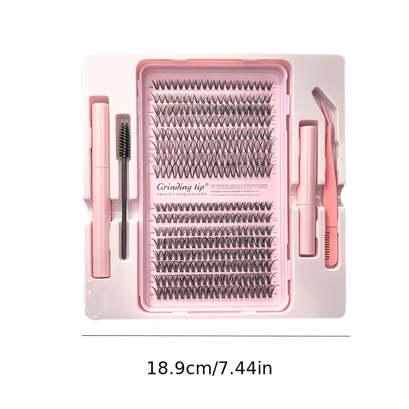 Image of 30/50d False Eyelash Cluster Tweezers Plastic Sealing Eyelash Set 8-16mm Self Hair Set