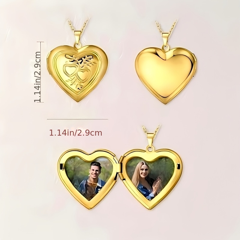 Custom Heart-Shaped Photo Necklace — Personalized Gift for Loved Ones