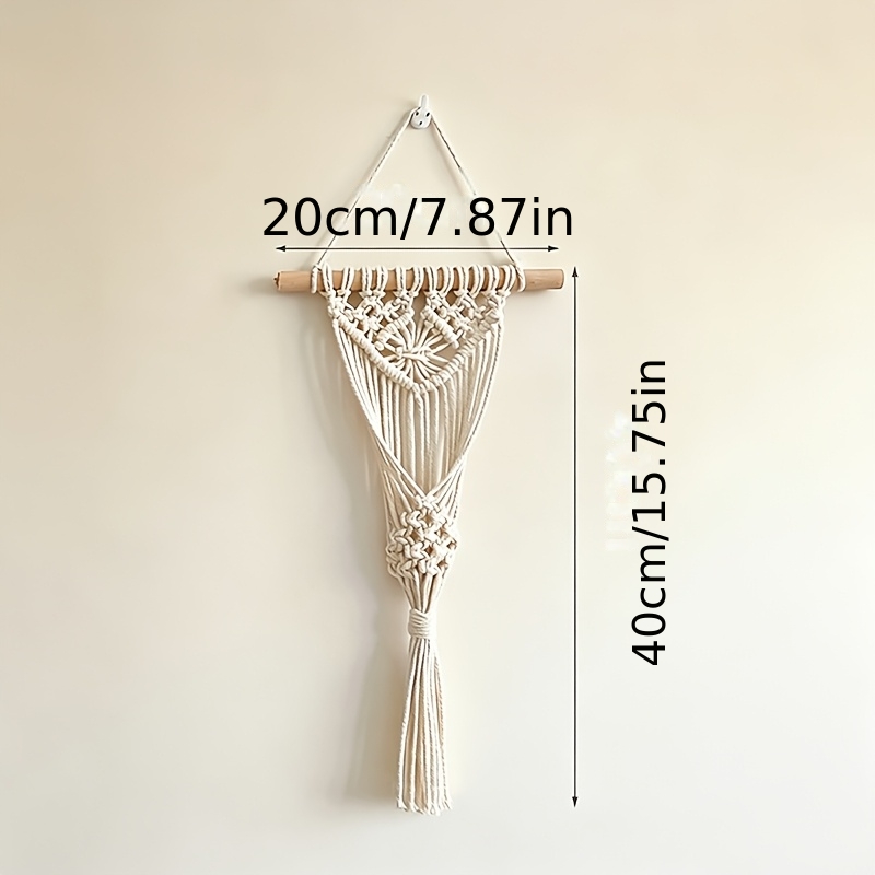 TEMU 수제 플로럴 행잉 장식, 분위기 있는 벽 장식, 부티크 거실 침실 소프트 데코, 느낌, 특정 틈새 마켓 홈웨어