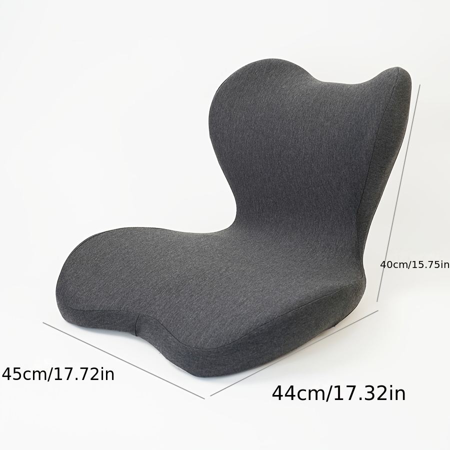 ergonomic office chair cushion with integrated backrest memory foam seat cushion lightweight portable medium soft support for   black   for   ergonomic office chair posture support sleek cushion design  able cushion Product details 2