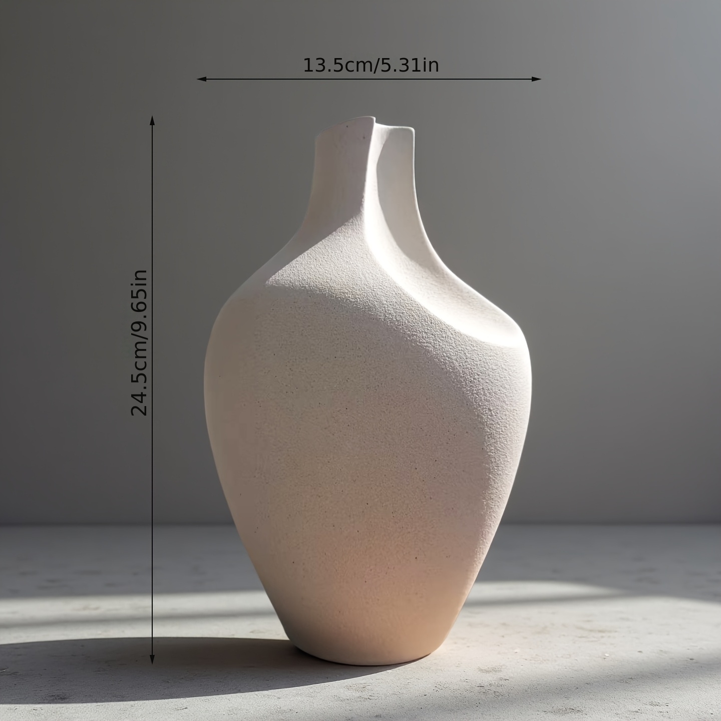 New Arrival Minimalist Ceramic Vase - Handcrafted Decorative Vase for Home, Tabletop, or Display, Matte & Frosted Finish, Perfect for Fresh, Dried, or Artificial Flowers, Ideal for Festive and Party Decor