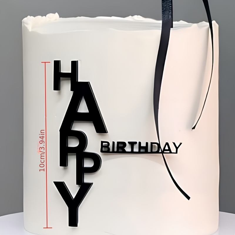 Image of 3pcs Birthday Cake Topper Set, Instagram-style Birthday Party Cake Decorations,halloween, Christmas