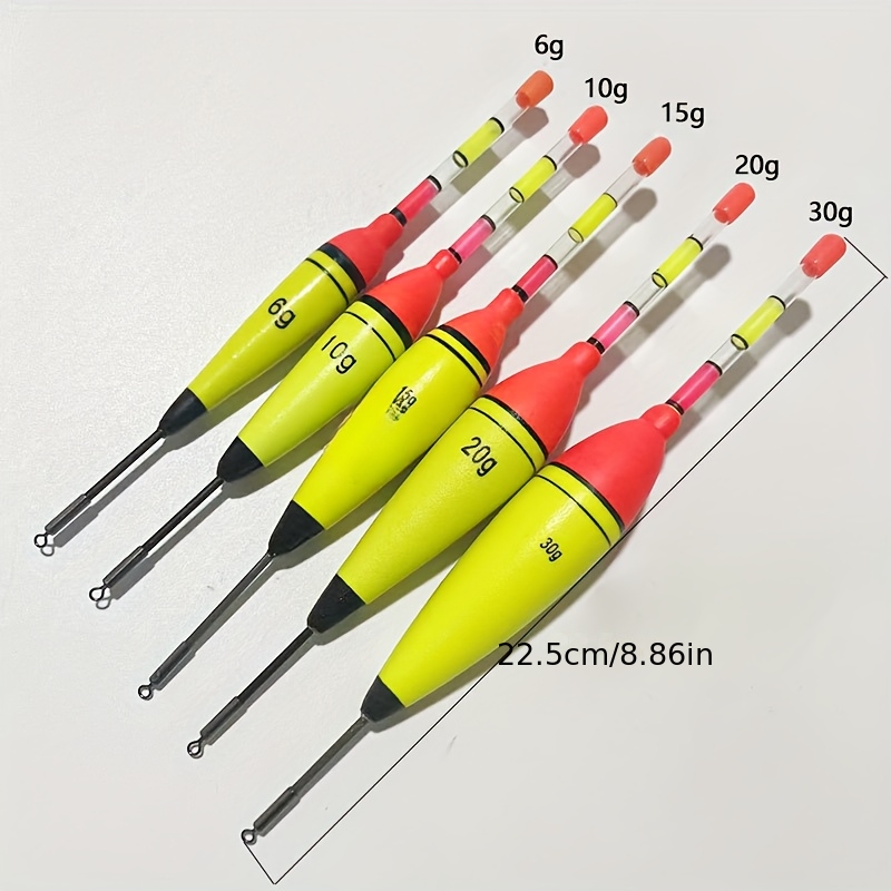 E-shop 5-er Pack Meeresangel-Schwimmer, Surf-Angeln-Boje, Hohe Auftriebskraft, Weitwurf, Auffälliger Vertikalschwimmer