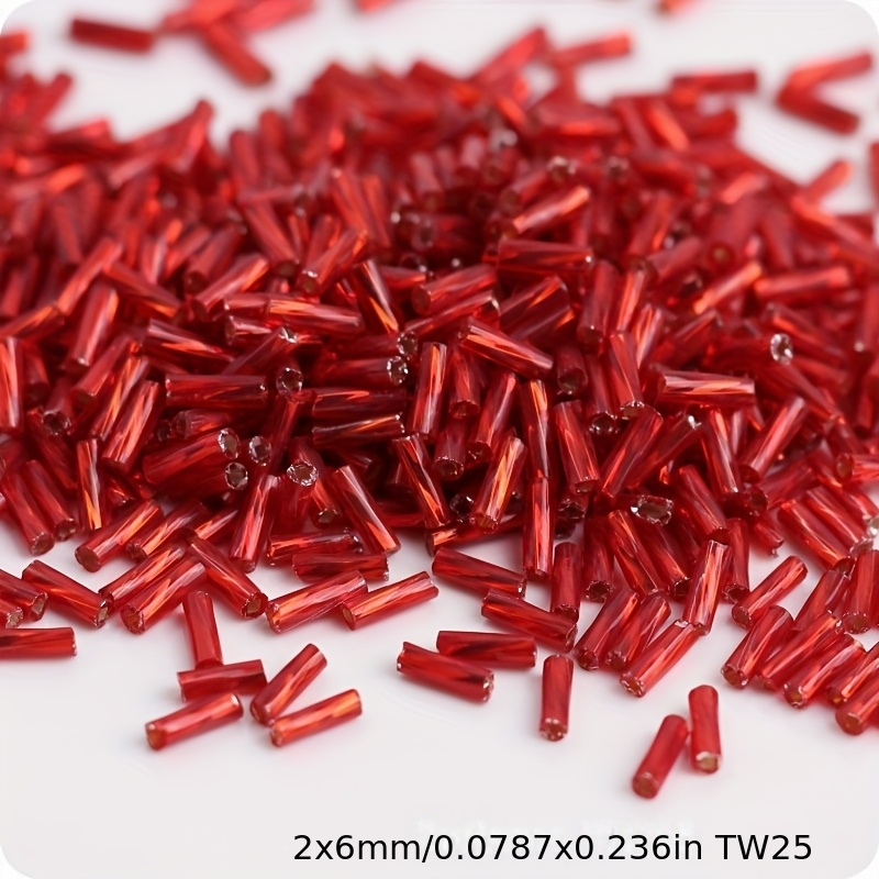 Silvery-filled Glass Twisted Tube Beads, 288pcs for DIY Jewelry Making
