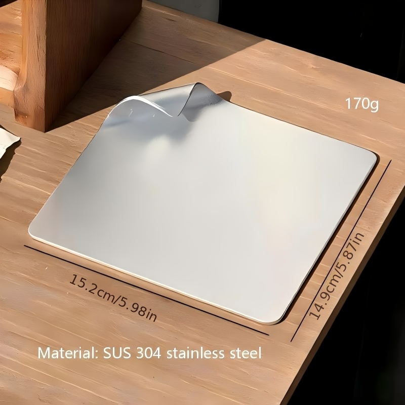 TEMU A Creative Cake Tray, Sus304 Stainless Steel, Dessert Tray, Sushi Tray, Breakfast Tray, Square Tray, Coffee Tray, Bread Tray, Fried Dish, Snack