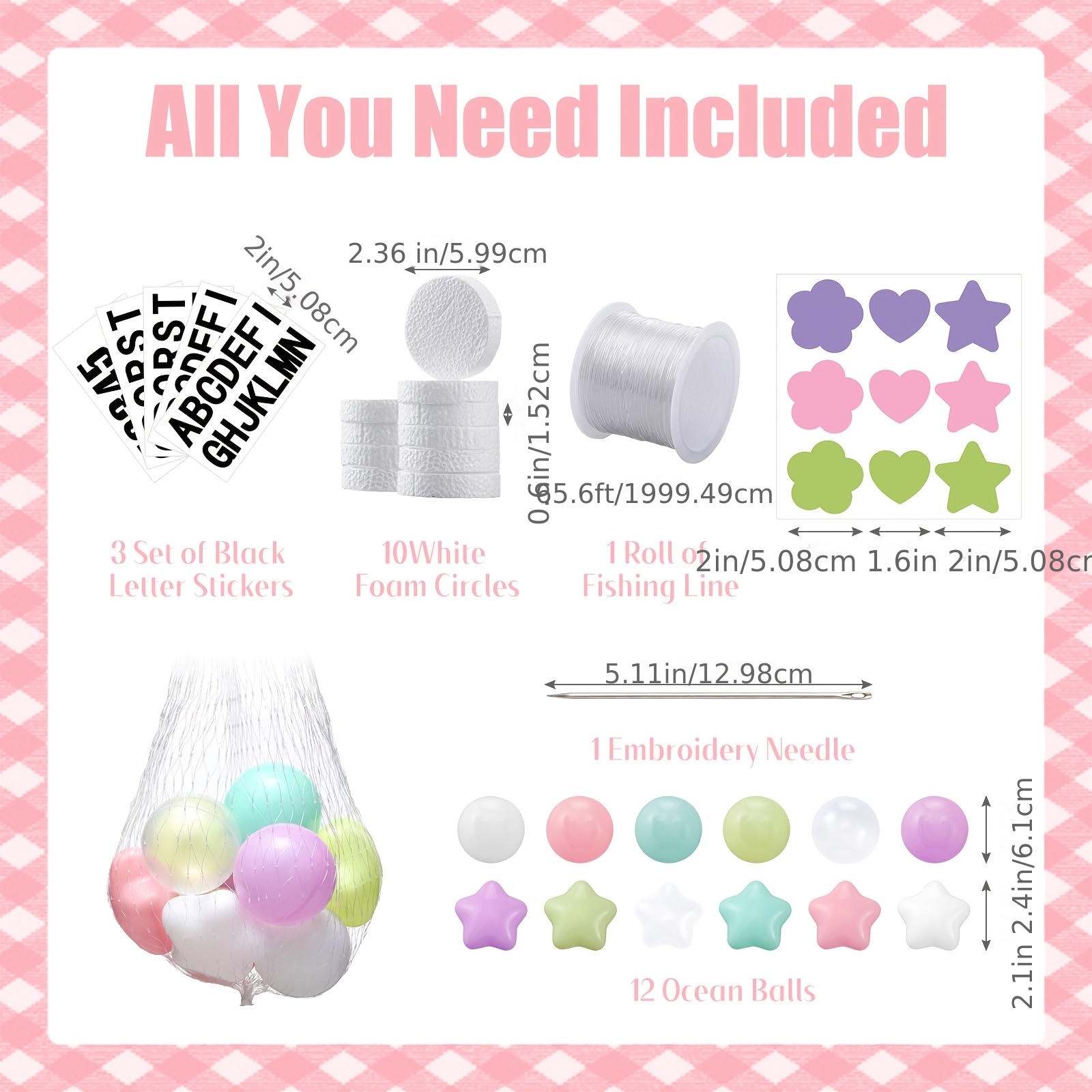 TEMU 29pcs Pastel Classroom Decor With Giant Friendship Bracelet Garland & Table Banner Kit - Diy Back To School Bulletin Board Decoration Suitable