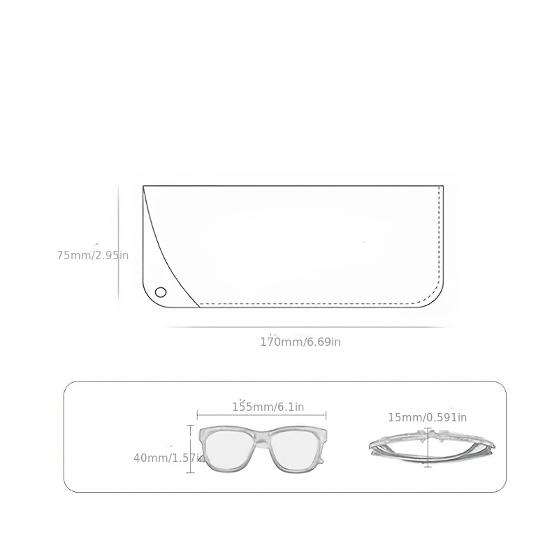 Original Hand-Carved Full-Grain Leather Glasses Pouch - Retro Genuine Leather Case for & Eyeglasses. Portable, Dust-Proof, Premium-Quality Protective Sleeve for Reading Glasses &. Compact Storage Bag with Slanted Pocket