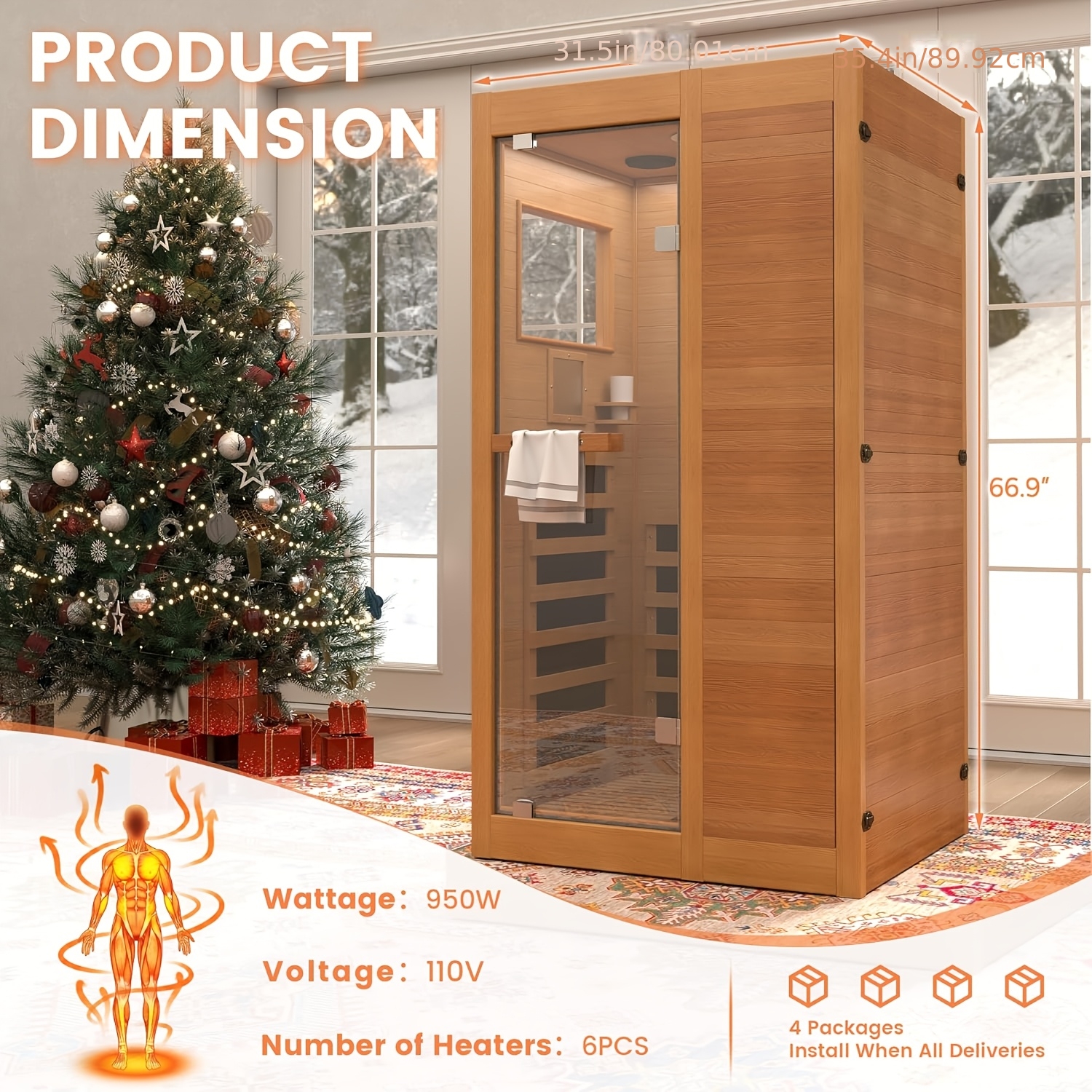 35 4 x 31 5   9 sauna 1 person sanua     sauna   panels 8 color   lights Product details 1