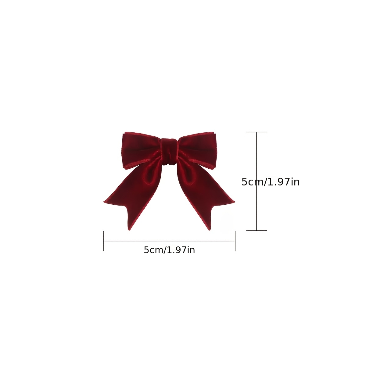 TEMU 5pcs Velvet Bow Decorations, Sparkling Pink Satin Christmas Tree Ornaments, Bow Gift Box Flower Arrangement Daily Decor, Christmas, Wedding,