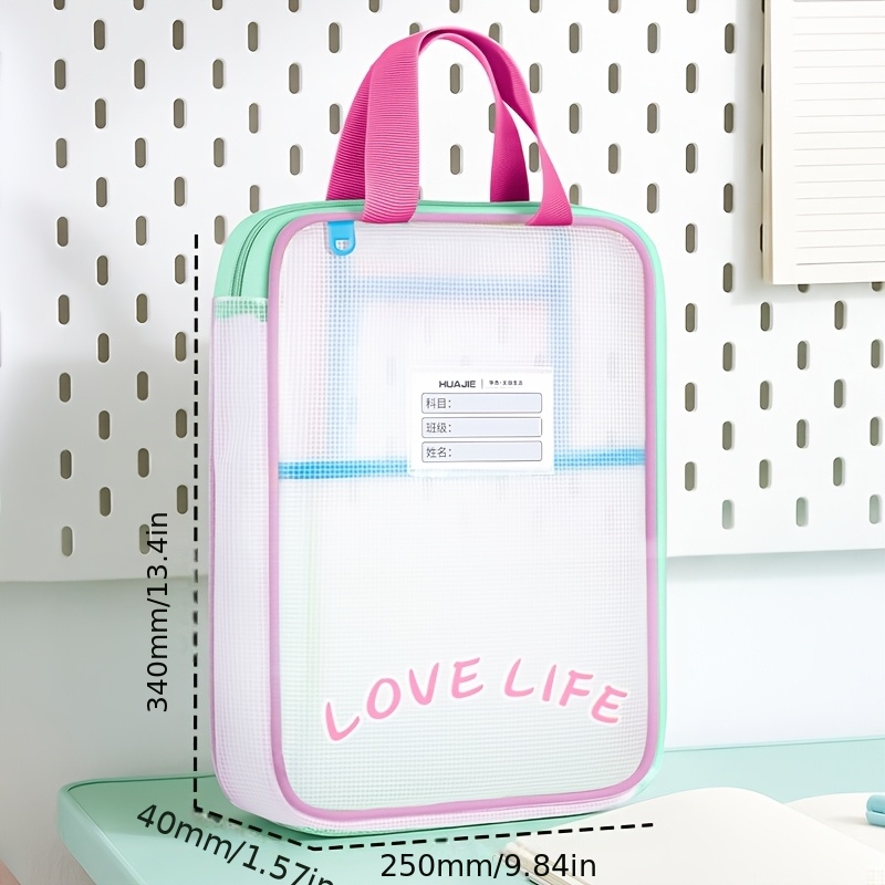 Image of 3-layer Large Opening Storage Handbag | Colorful Portable Tutoring Bag, Stationery Organizer, Eva Material, Contemporary Style By Huajie