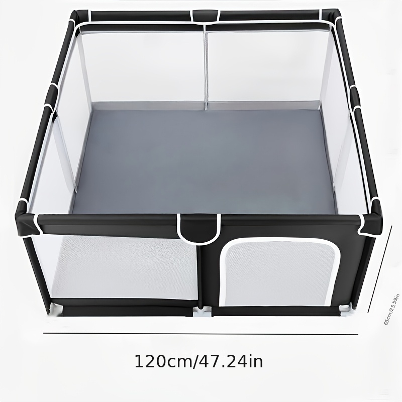 TEMU Large Sturdy Indoor Playpen For Children And Toddlers, With Soft Breathable Mesh Fabric, A Large Safe Activity Center Play Yard, A Must-have For