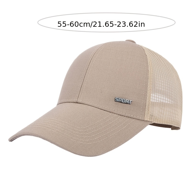 Men'S Summer Breathable Mesh Baseball Cap, Outdoor Sports Duckbill Hat, Korean Trendy Men'S Hat