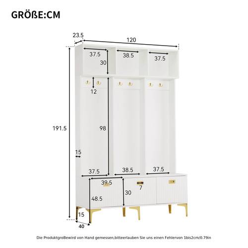 Modern Wardrobe Set with Bench - Multifunctional Storage Cabinet with 6 & Open Shelves, Space-Saving Entryway/Living Room Furniture, Sturdy Freestanding Design, Easy Assembly, Natural , 68.58cm+ Height, 3.2 Cu Ft Capacity, Contemporary Style for Hallway Organization, Shoe Storage Cabinet, Shoe Cabinet Hallway, Shoe Rack Cabinet, Shoe Rack Storage, Nightstand, Complete Bedroom Set, Wardrobe And Nightstand Set, Wardrobe Standing Closet, Bedroom Furniture