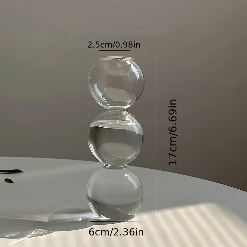 TEMU de vidrio de un solo con de - hidropónica con , de vidrio lavable a , adecuado para decoración de alojamientos, de mesa moderno para plantas