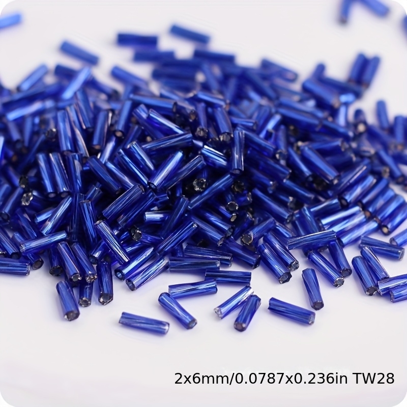 Silvery-filled Glass Twisted Tube Beads, 288pcs for DIY Jewelry Making
