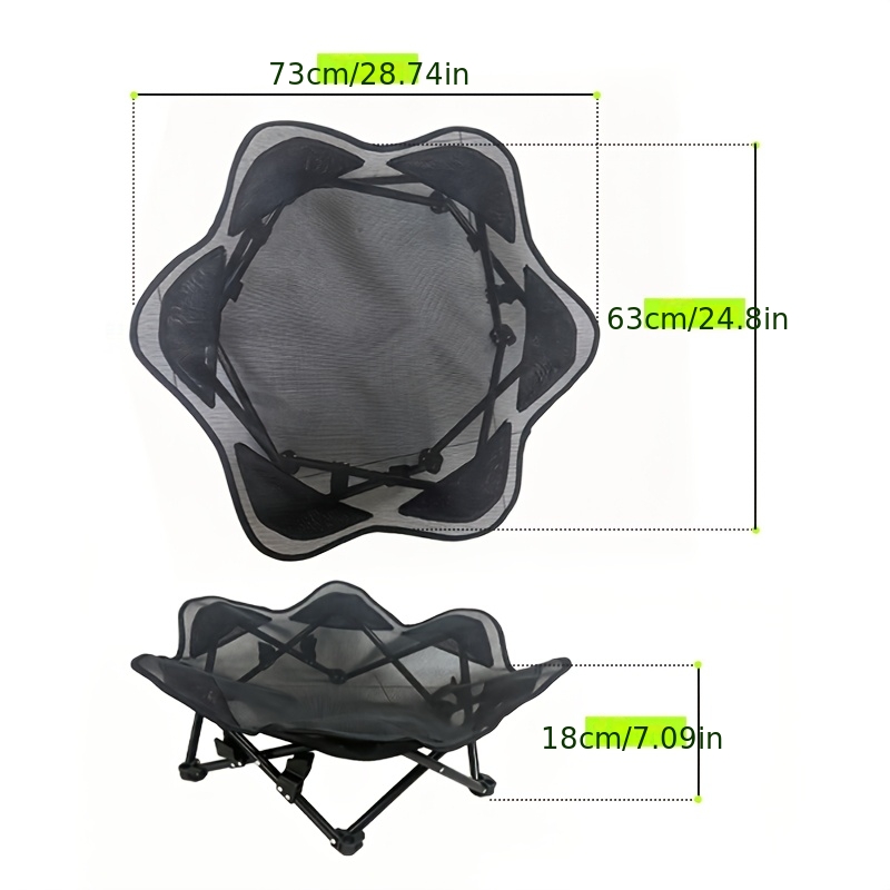 a foldable hexagonal breathable mesh dog bed with a compact space saving hexagonal frame the innovative hexagonal petal shaped bed surface   seamlessly   decor the   bed area allows pets to   comfortably     Product details 5