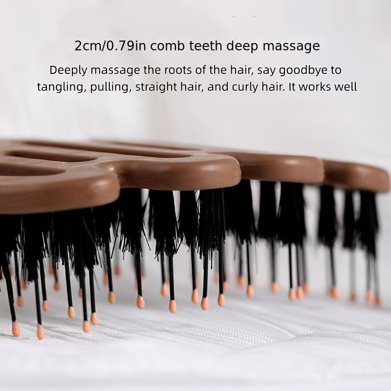1pc   comb for scalp massage anti static fluffy hair care high skull   ribbed hair care comb Product details 4