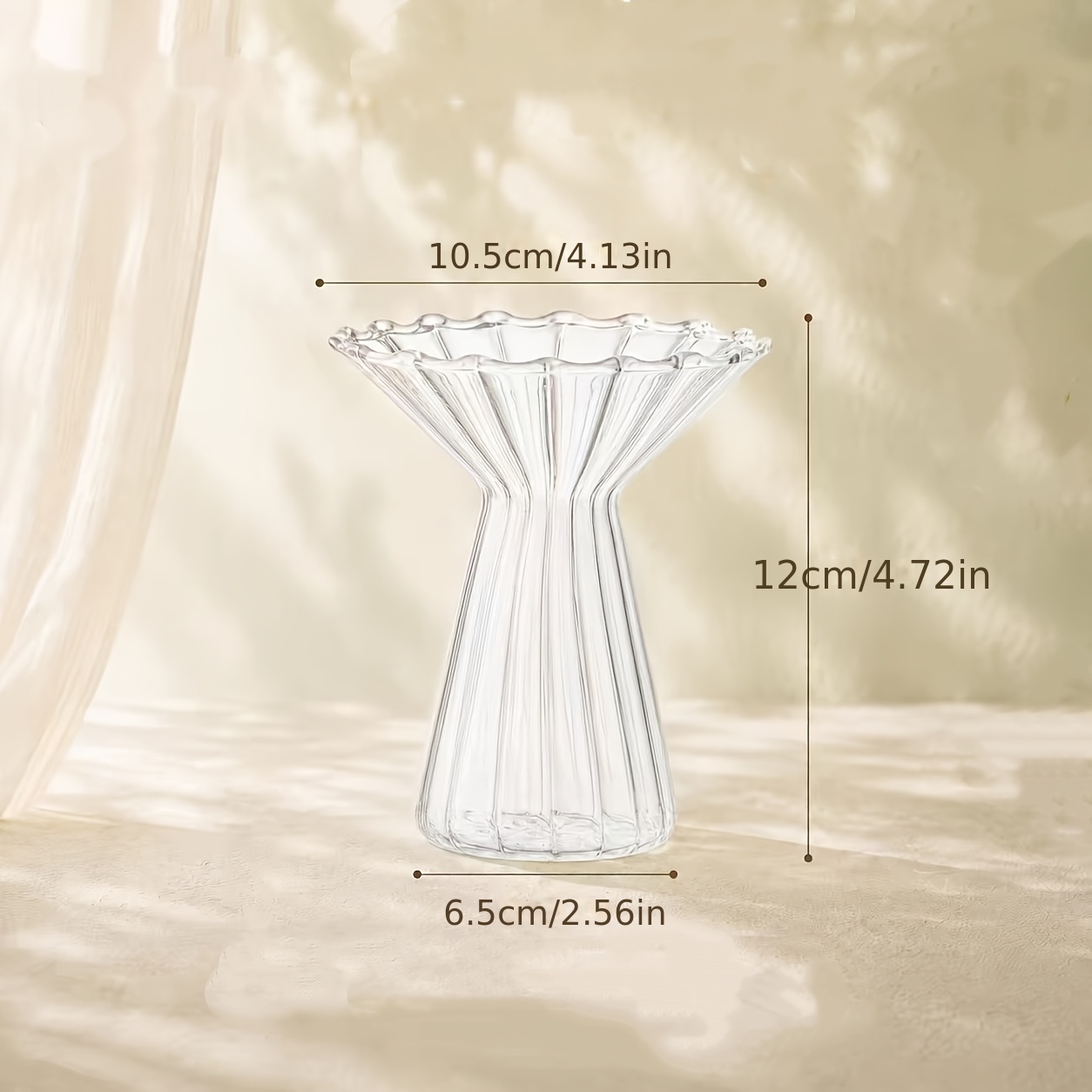 TEMU 1pc Creative Flared Design Avocado Seed Glass Vase (seeds Not Included), Avocado Vase For Hydroponic Glass Avocado, Seed Vase For Avocado Garden