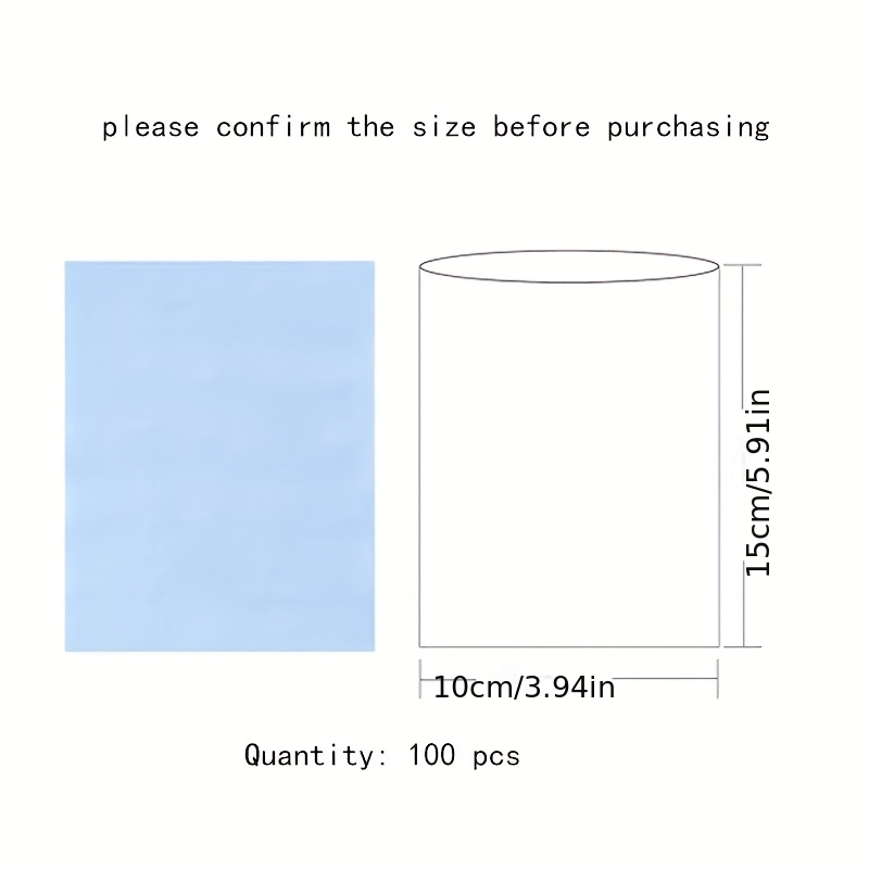 TEMU Saco de embalagem termoencolhível, PVC transparente para selagem térmica, ideal para livros, terapêuticos, DVDs/CDs filmes, velas, sapatos,