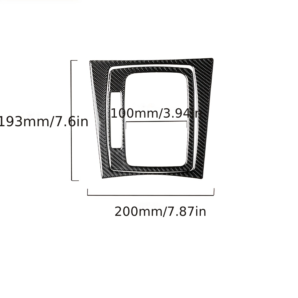 TEMU Luxury Carbon Fiber For Mercedes-benz W204 2007-2013 Gear Panel Carbon Fiber Decorative Sticker