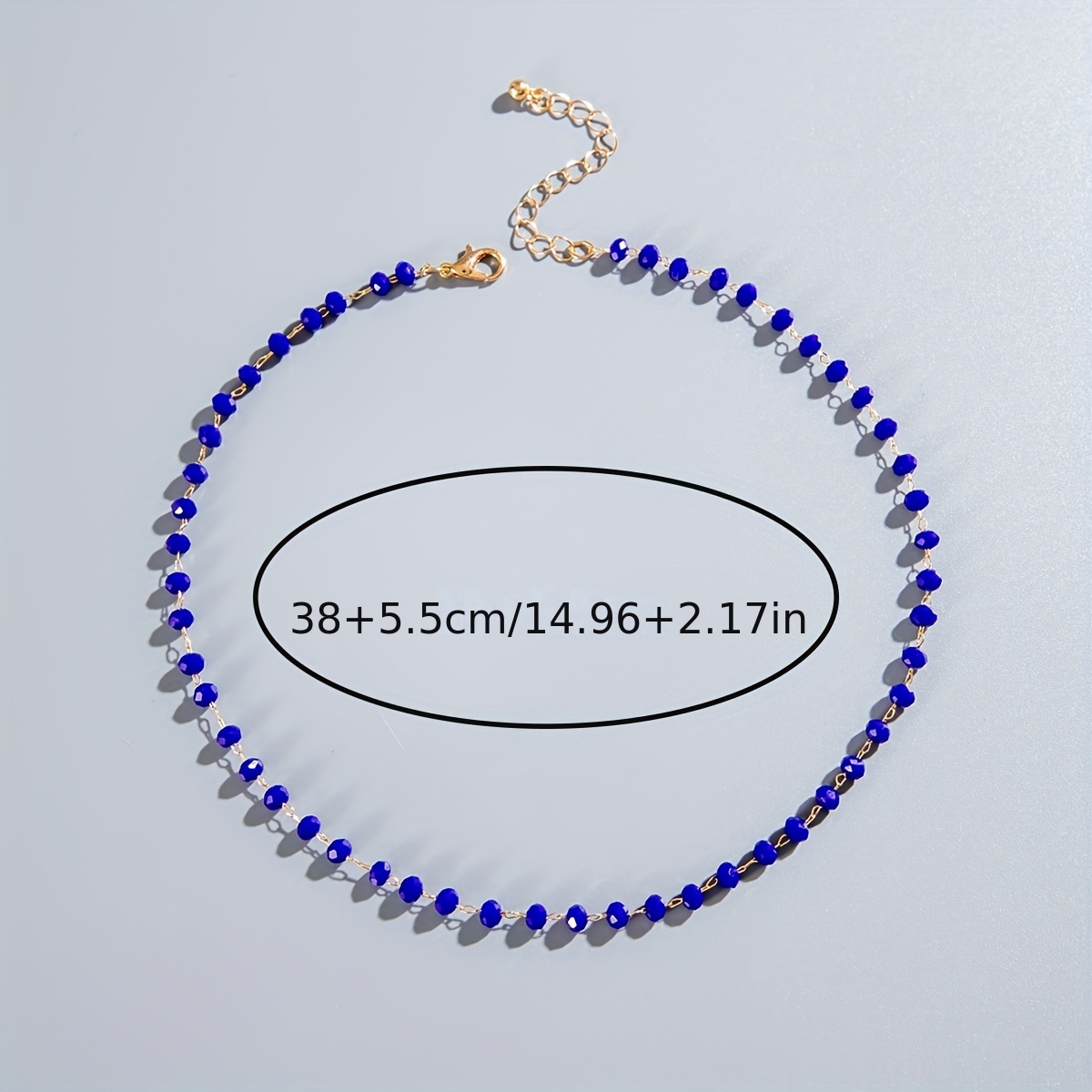 Easy Fashion Black Faux Chain Bead Clavicle Chain, Temperament All-Match Chain Necklace Women