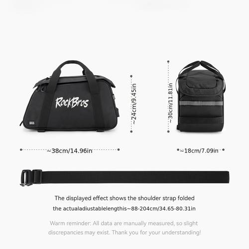 bolsa para assento traseiro de bicicleta, bolsa lateral multiuso de capacidade, armazenamento expansível e compartimento em camadas, bolsa de rígido para bicicletas de , , de viagem, de deslocamento e de