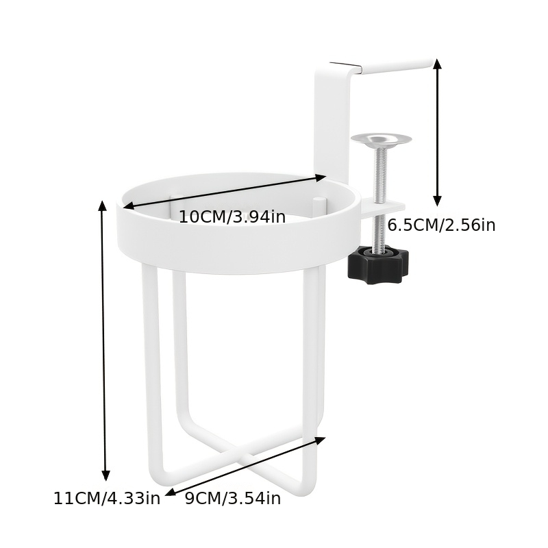 TEMU Table d'appoint Porte-gobelets de rangement pour bureau d'ordinateur, bureau de bureau, dortoir, support de fixe