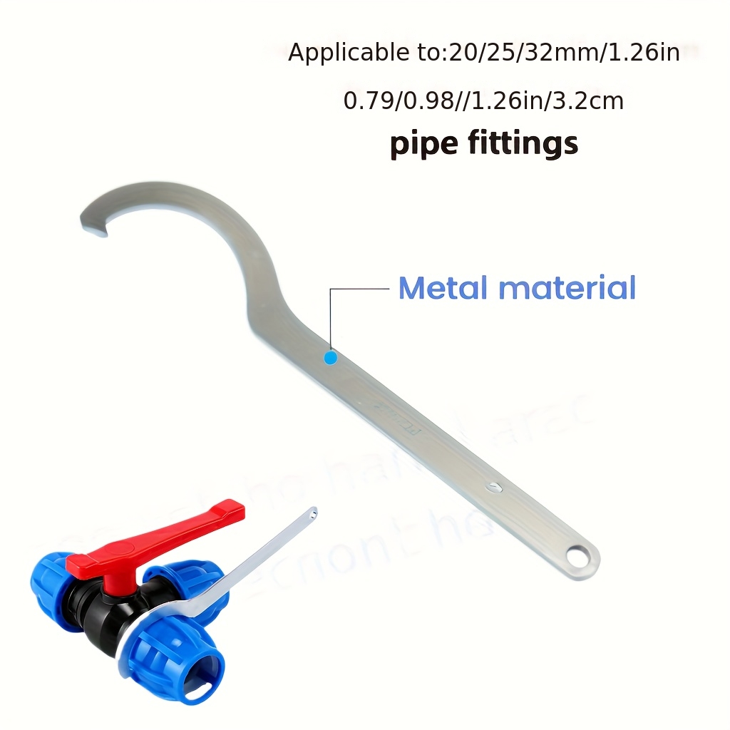 E-shop Spezialschlüssel für strapazierfähige Metallbefestigungs-Rohrverbindungen, 20mm - 63mm (0,79in - 2,48in), Bewässerungszubehör-Spezialschlüssel,