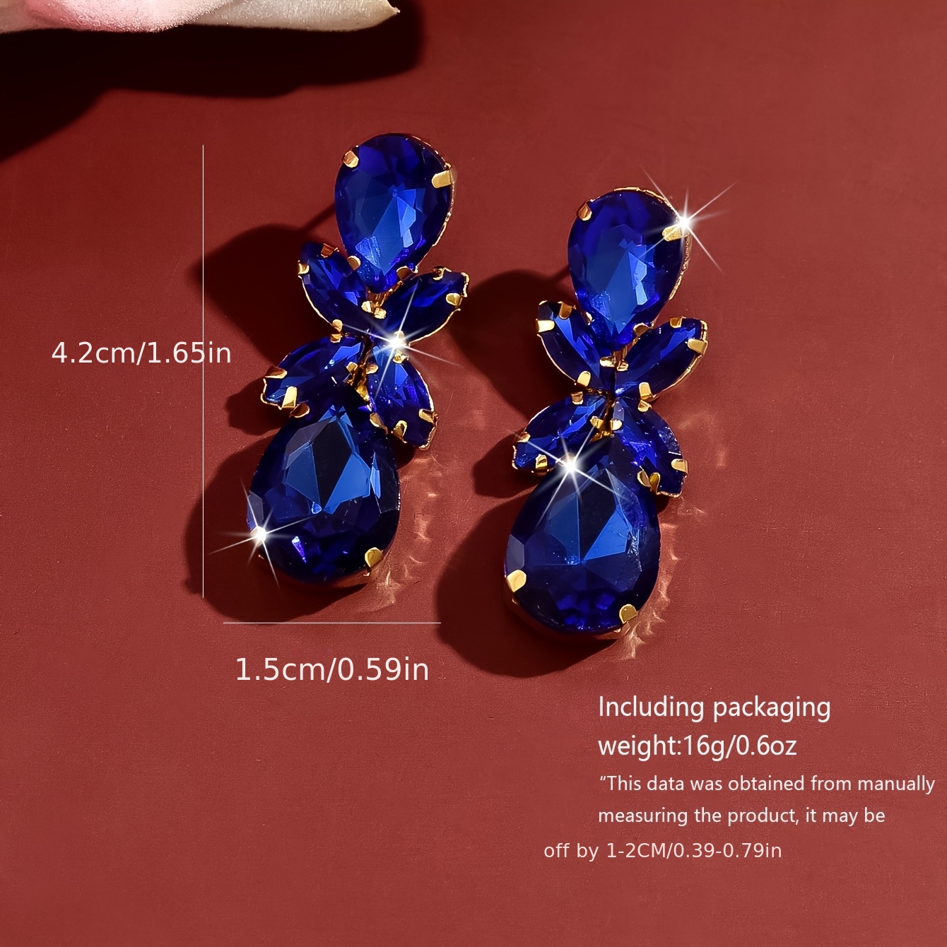 Women's Blingbling Rhinestone Multi-Layered Drop Dangle Earrings