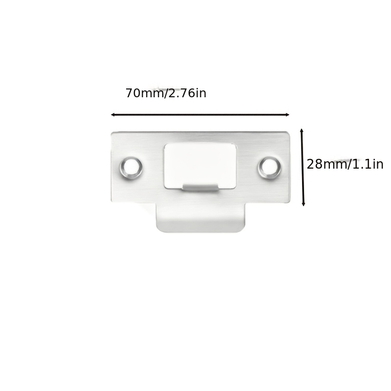 6pcs Set of T-Shaped Door Lock Tongue Plates for Reinforcement