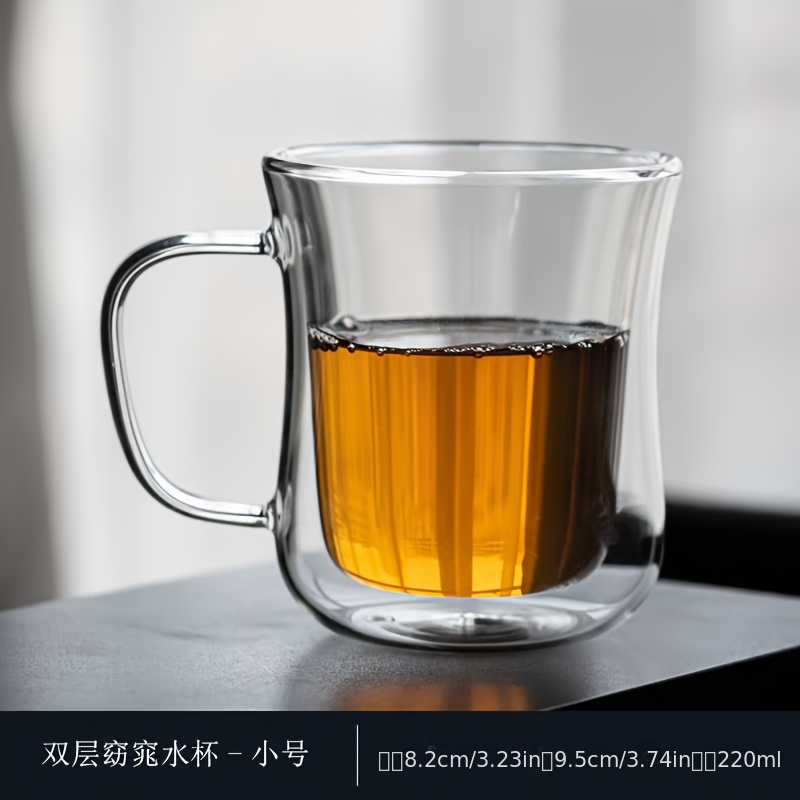 E-shop Glas mit Griff, Kaffee- und Milchbecher, Glaswaren, Heiße und Kalte Getränke, Wiederverwendbar