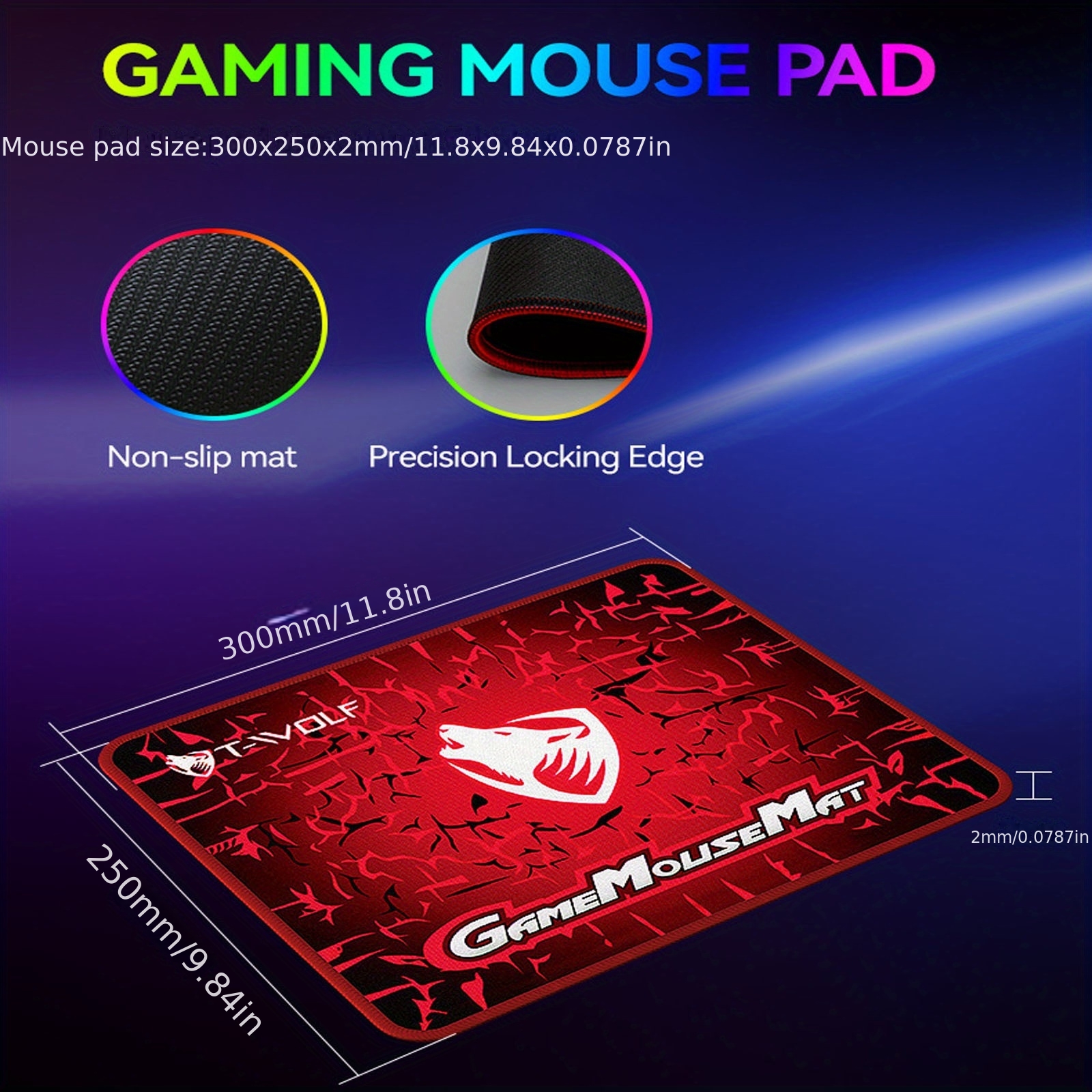 TF880 Complete Wired Gaming Set: Perfectly Compatible with PC, Laptop, And Console, Featuring an Anti-Slip Mouse, Sturdy Mouse Pad, Comfortable Headset, Dreamlight Keyboard, And Versatile Speaker with USB Power, 3.5Mm Output, Dual Diaphragm