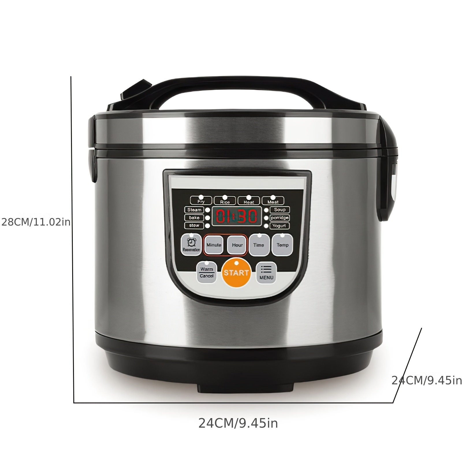 5l multifunktionell ris i rostfritt stål med non - Temu Sweden