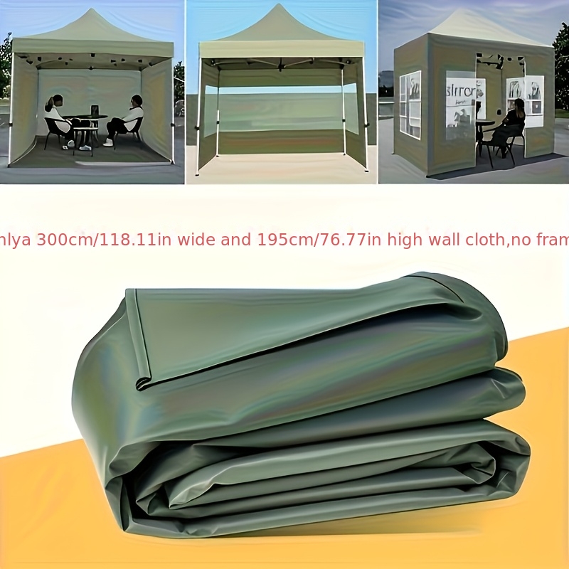 TEMU Paroi latérale de tente pliante de 3 mètres, opaque, coupe-vent et pare-soleil, convient pour le camping air ou les accessoires de camping (une