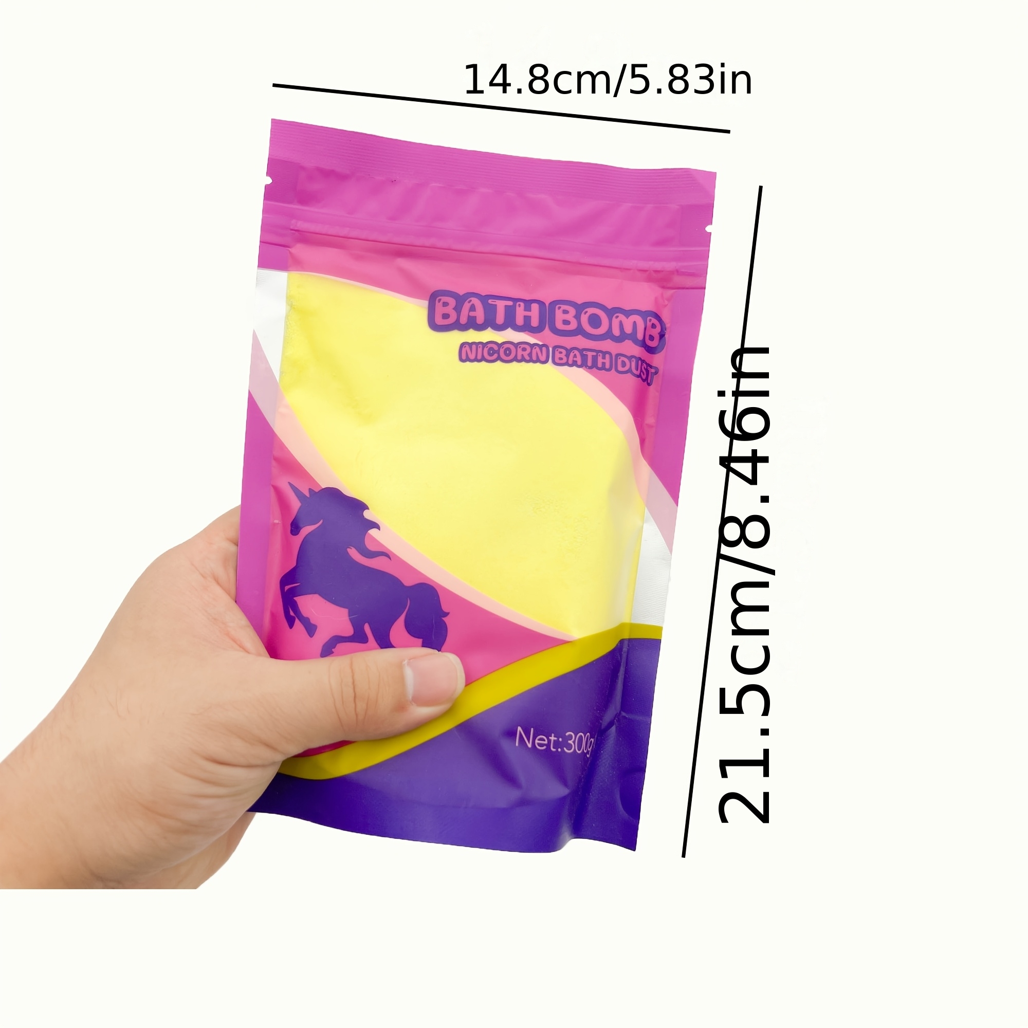 Colorful Bubble Bath Powder with Random Colors and Scents