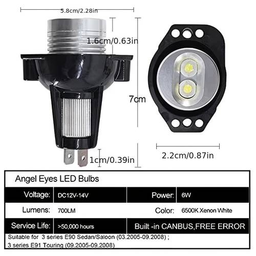 a pair suitable for angel eye fog lights e90 6w led fog lights led fog lights daytime running lights without battery