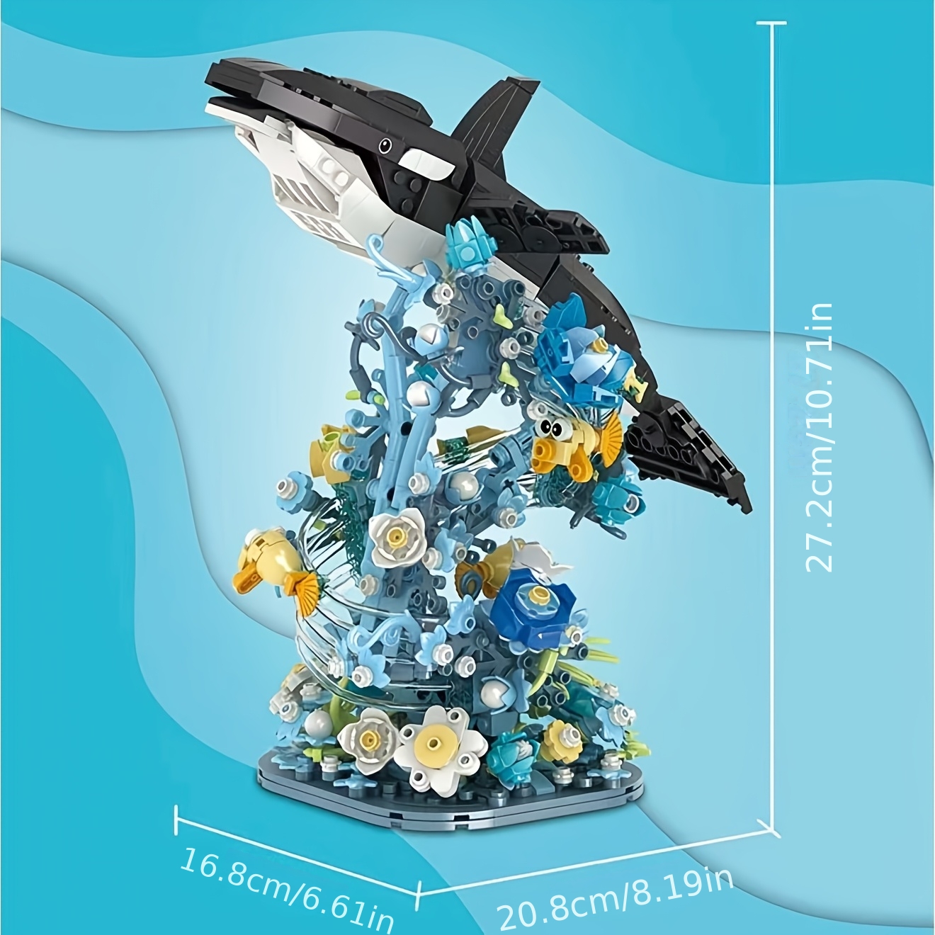 Ocean World Orca Building Blocks Assembly Toy