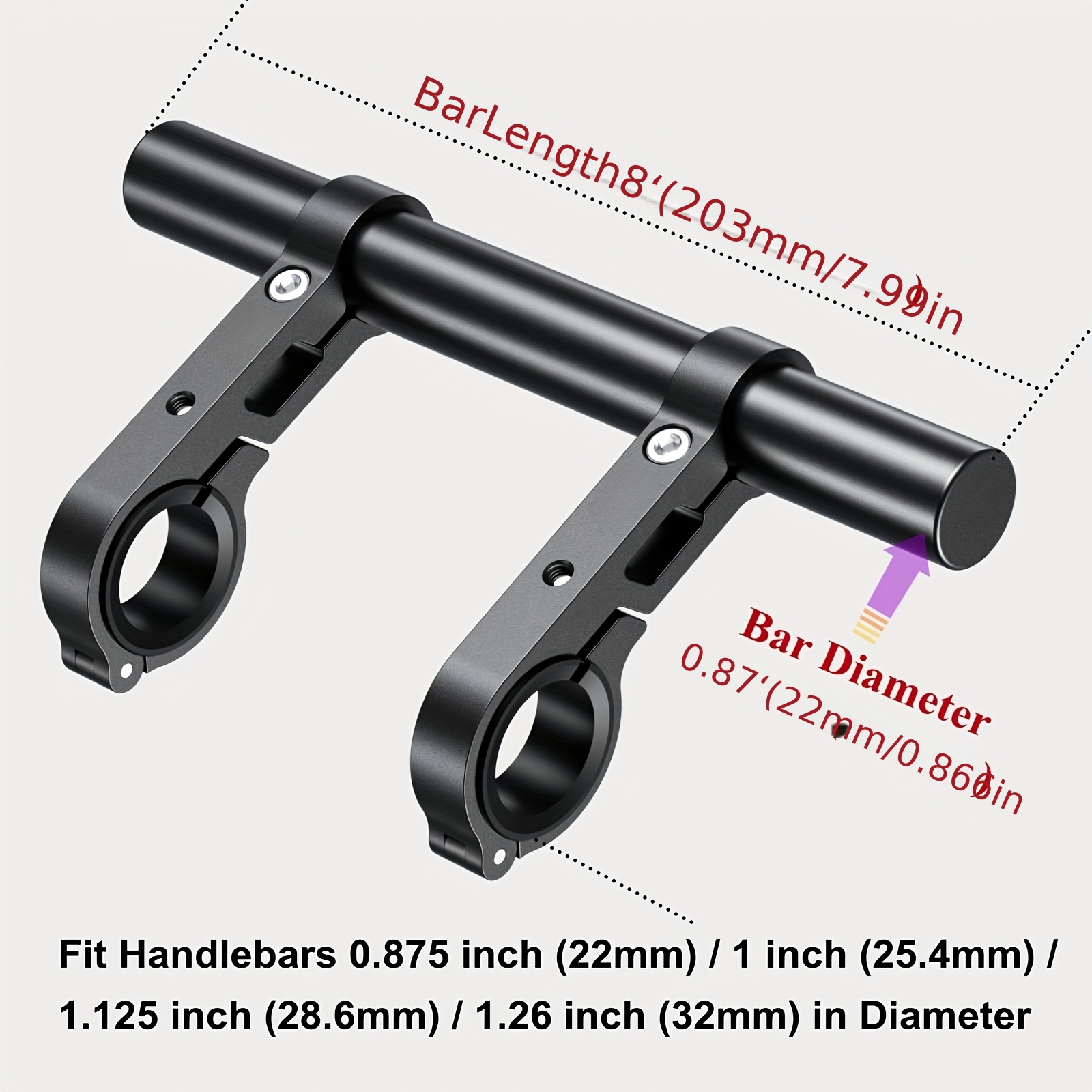 E-shop 1 Set Motorrad/Fahrrad Lenkerverlängerung | Robuster Lichtständer mit Montagewerkzeug, geeignet für Rennräder, Mountainbikes, Hybridräder,