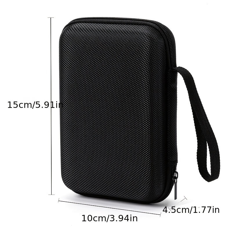 TEMU Estuche de almacenamiento portátil para disco duro, estuche para auriculares, cable de , de almacenamiento para power bank