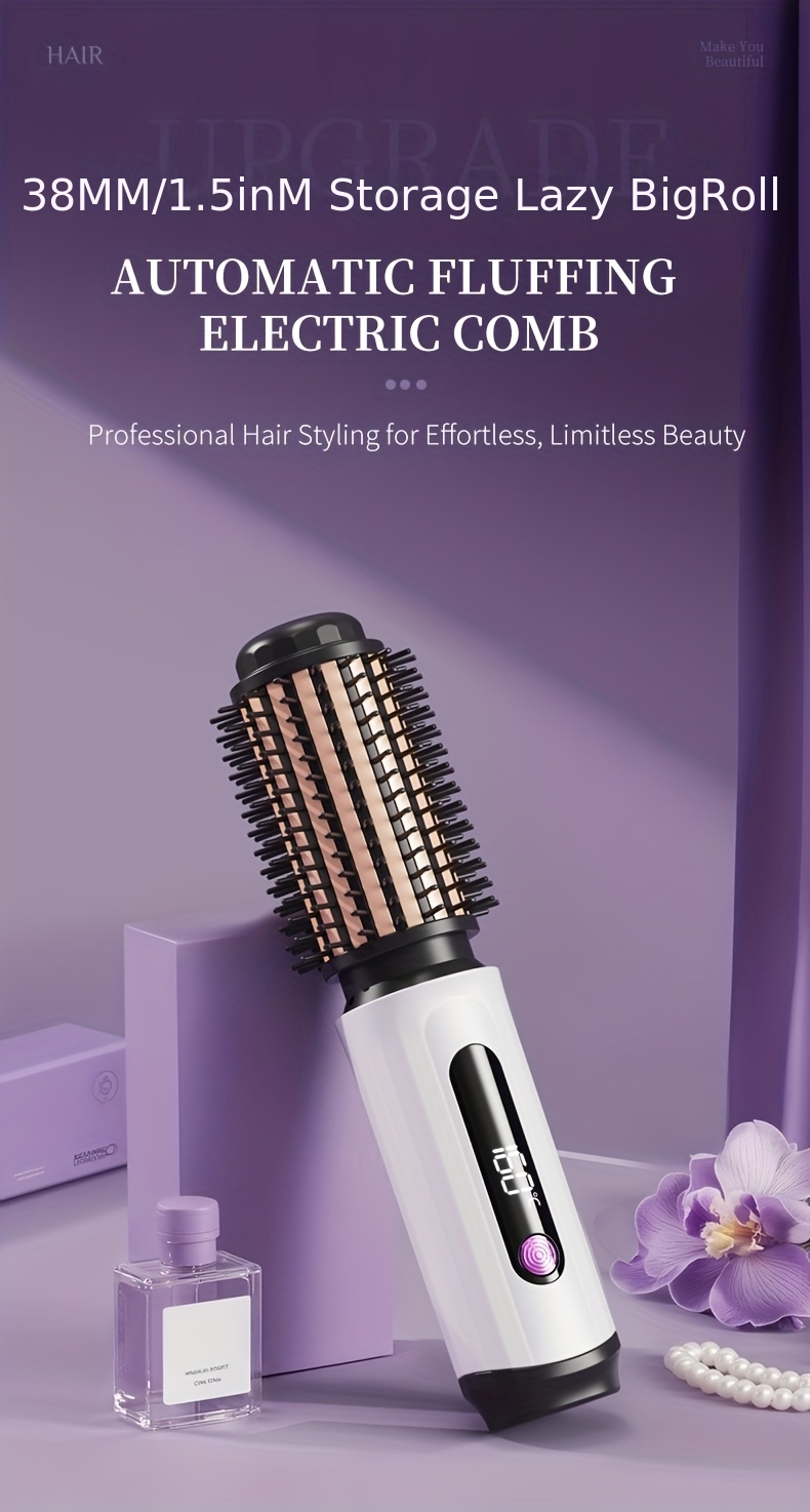 Nieuwe USB Oplaadbare Grensoverschrijdende 2-in-1 LCD Display Krultang en Stijltang, Dual-Use Draadloos Draagbaar Elektrisch Haarstyling Gereedschap voor Stijlen en Krullen