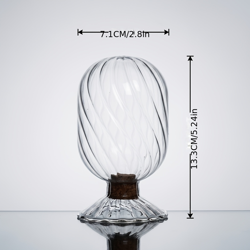 TEMU Bocal Hermétique en Verre Borosilicaté, Lot de 1, Bouteille de Rangement de Cuisine, Bouteille de Présentation pour Loisirs Créatifs Enfants,