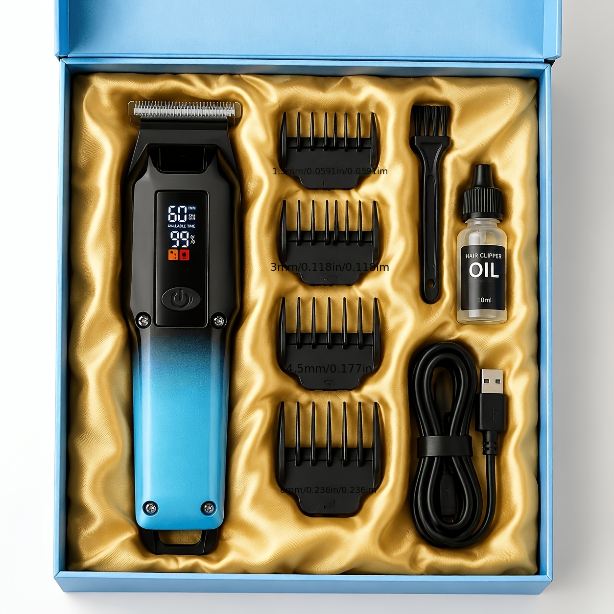 TEMU 2027 New Professional Men's Electric Hairdressing Set, Hairdressing Set, Men's Hairdressing Scissors, Household Electric Hairdressing Set, Alloy