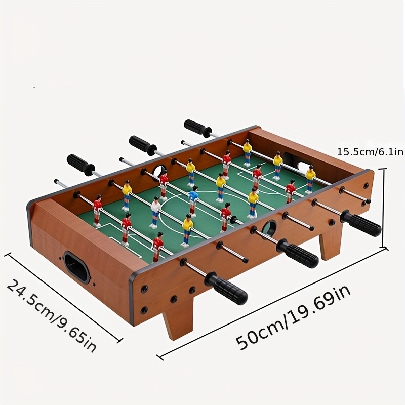 50 inch foosball table with 12 players heavy duty wooden construction 12 player foosball game with 12 position 12 position compact desk for home office party ideal for adults teens Product details 3