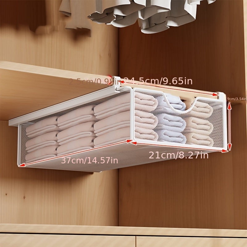 Clothing And Sock Organizer Box, Pull-out Storage, Cabinet Layered Storage